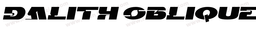 Dalith Oblique字体转换